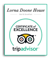 At Lorna Doone House you will find friendly attentive service, tastefully decorated rooms, lots of little extras and excellent food and drink. We are rated by Visit Britain as a 4 Star Silver Award Guest Accommodation which is high praise indeed. We're here to help you enjoy your stay in beautiful North Devon. We make a great base for walking with many walks starting and ending right at our door !